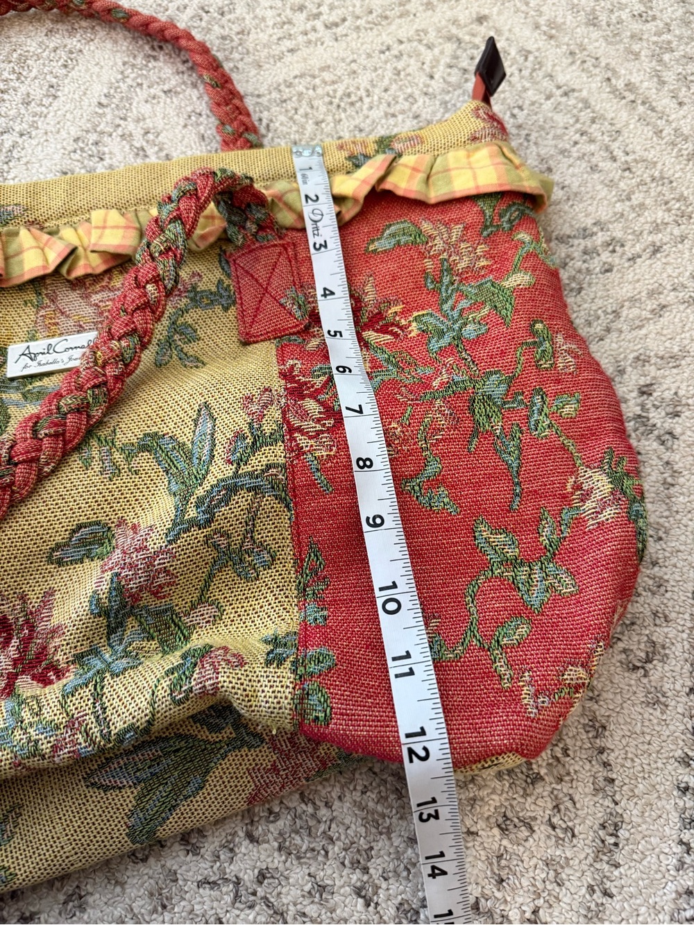 April Cornell for Isabella’s Journey Tapestry Zippered Tote Bag - Picture 15 of 15